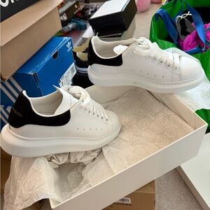 Alexander McQueen White and Black Sneakers